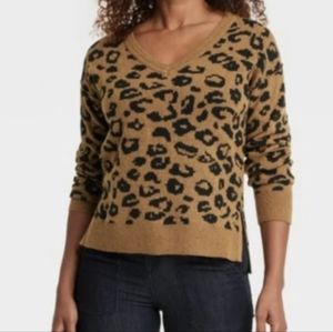 Animal Print Sweater, XS